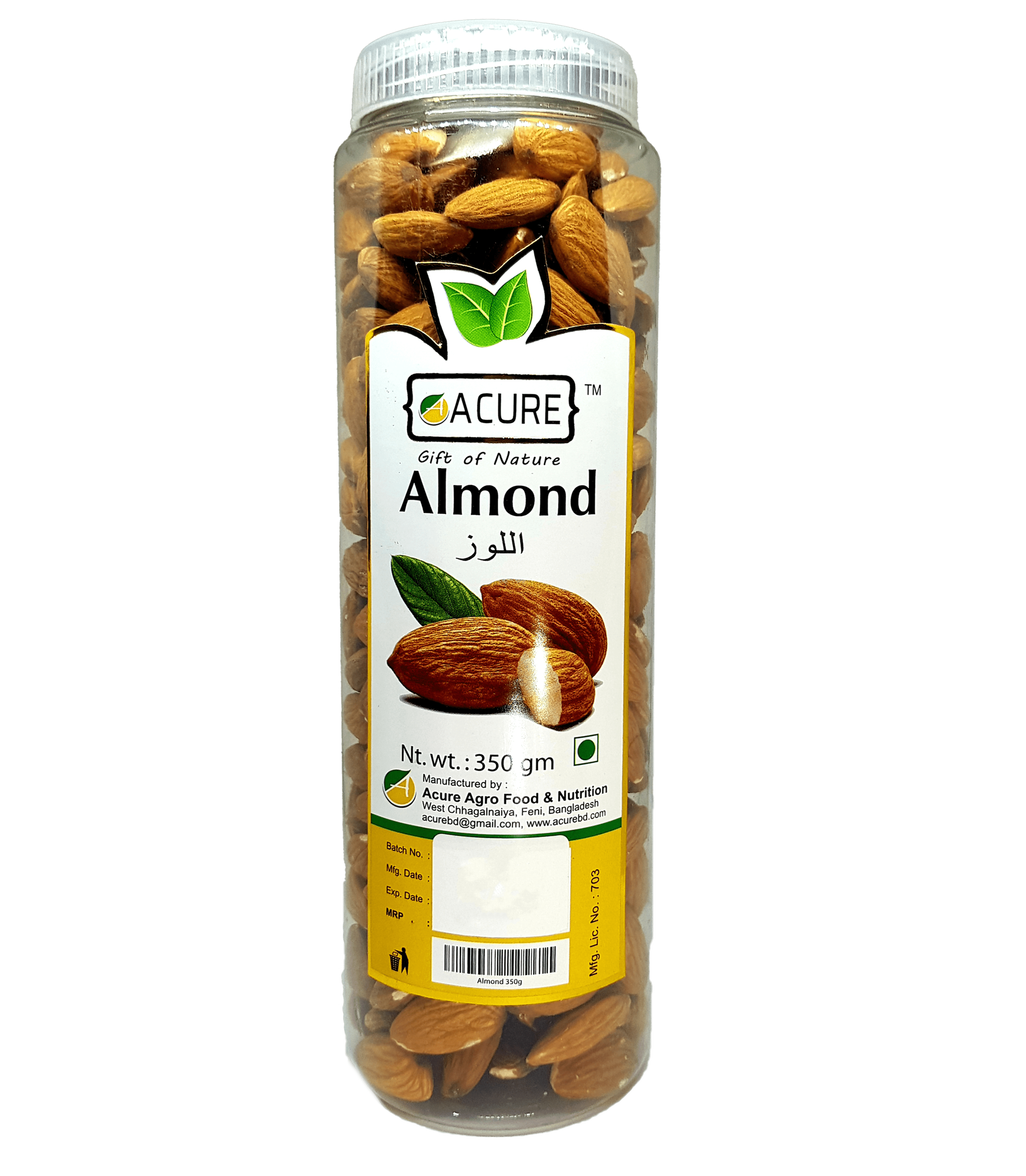 Acure Premium Almond - 350gm 